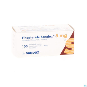 Finasteride sandoz 5 mg comp pell 100