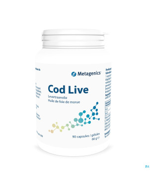 Codlive    pot caps  90 2501  metagenics