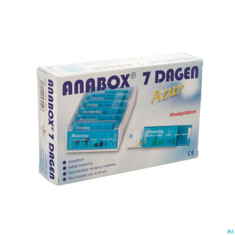 Anabox pillendoos azur nl 7 dagen