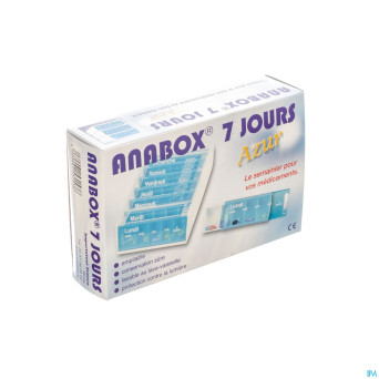 Anabox pilulier azur fr 7 jours