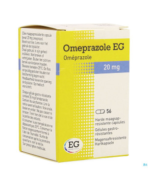 Omeprazole eg 20mg caps gastro resist pot  56x20mg