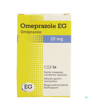 Omeprazole eg 20mg caps gastro resist pot  56x20mg