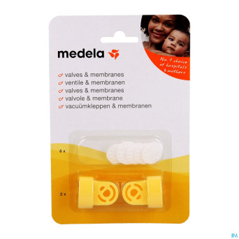 Medela vacuum set 2 clapets+6 membranes    8000727