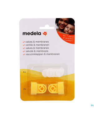 Medela vacuum set 2 clapets+6 membranes    8000727