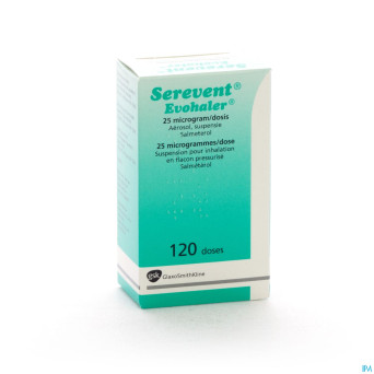 Serevent evohaler 120 doses 25 mcg