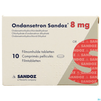 Ondansetron sandoz 8mg tabl enrob 10 x 8 mg