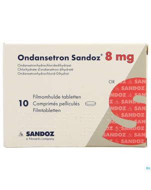 Ondansetron sandoz 8mg tabl enrob 10 x 8 mg