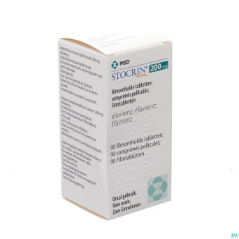 Stocrin 200 mg comp pell 90 x 200 mg