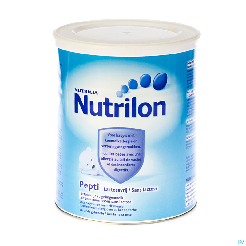 Nutrilon pepti sans lactose pdr 450g