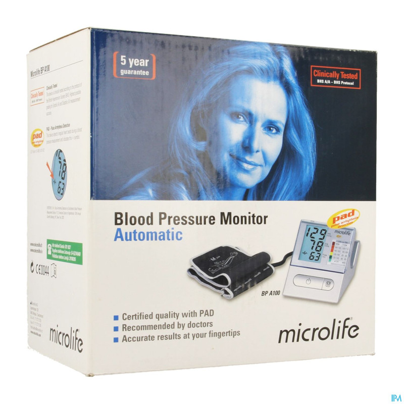 Microlife bpa100 tensiometre brassard pad