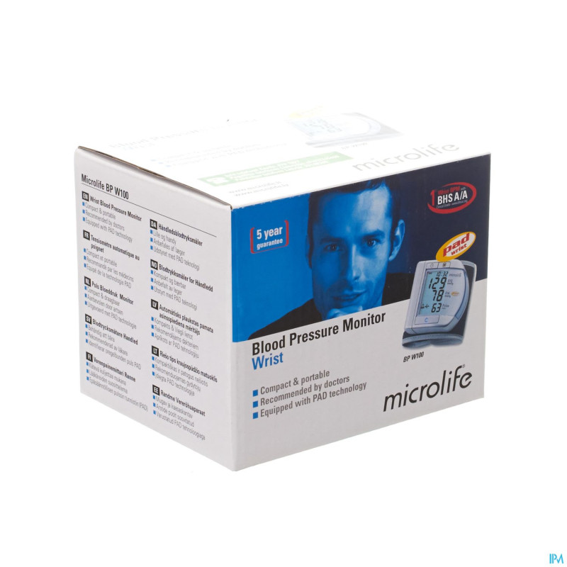 Microlife bpw100 tensiometre poignet pad