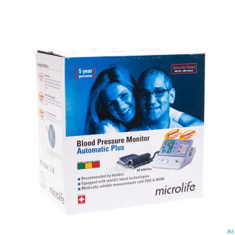 Microlife bpa100 plus tensiometre brassard mam/pad