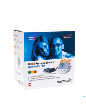 Microlife bpa100 plus tensiometre brassard mam/pad