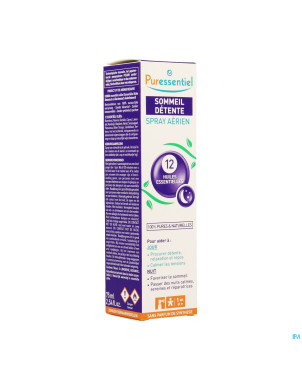 Puressentiel sommeil detente spray 12 hle ess 75ml