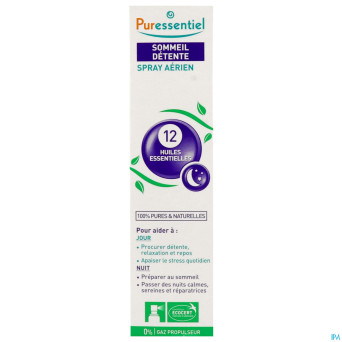 Puressentiel sommeil detente spray 12 hle ess 75ml