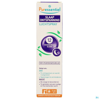 Puressentiel sommeil detente spray 12 hle ess 75ml