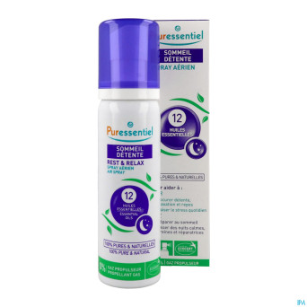 Puressentiel sommeil detente spray 12 hle ess 75ml