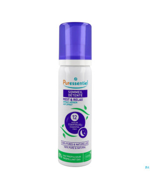 Puressentiel sommeil detente spray 12 hle ess 75ml