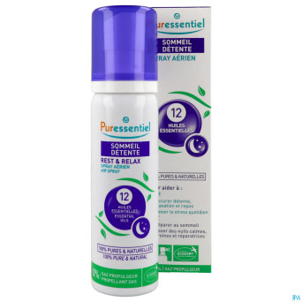 Puressentiel sommeil detente spray 12 hle ess 75ml