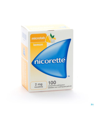 Nicorette microtab lemon 2mg comp sublinguaux 100