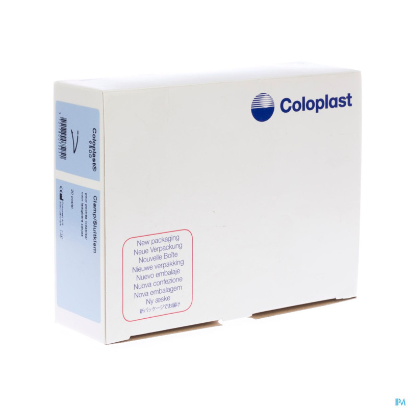 Coloplast clamps de fermeture 20 9500