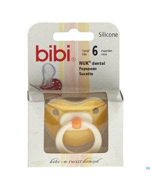 Bibi sucette uni color yellow 6mois