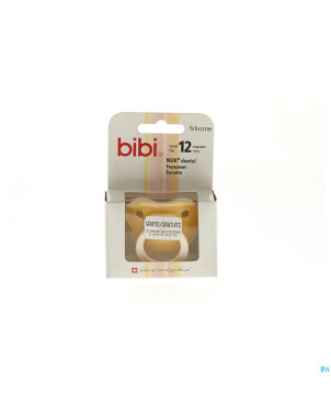 Bibi sucette uni color yellow 12mois