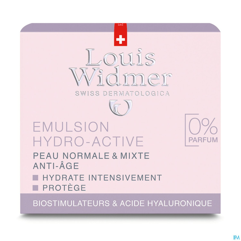 Widmer jour emulsion hydro-active n/parf pot 50ml
