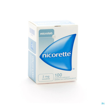Nicorette microtab 2mg comp sublinguaux 100