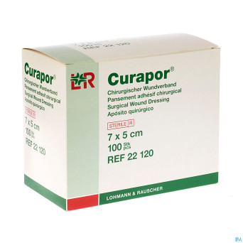 Curapor pans adh steril    7cmx 5cm 100 22120