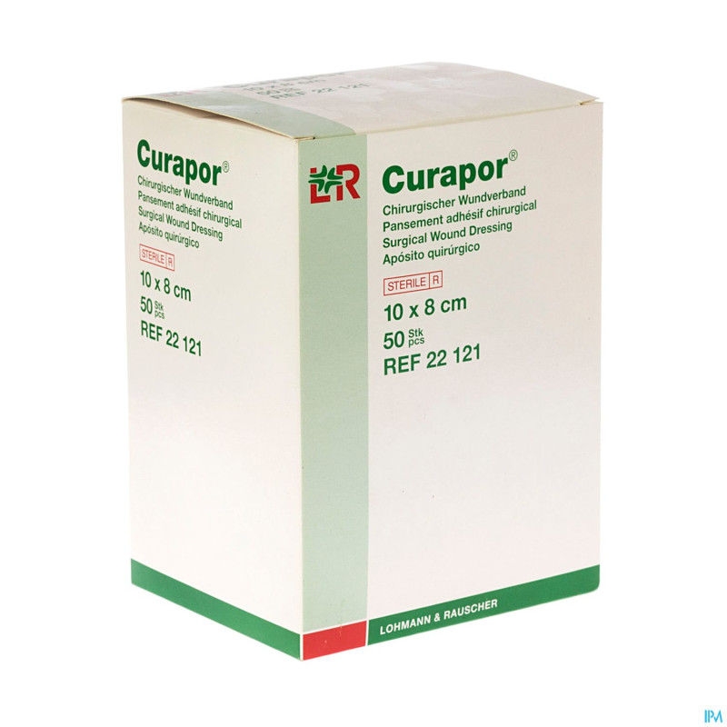 Curapor pans adh steril    8cmx10cm  50 22121