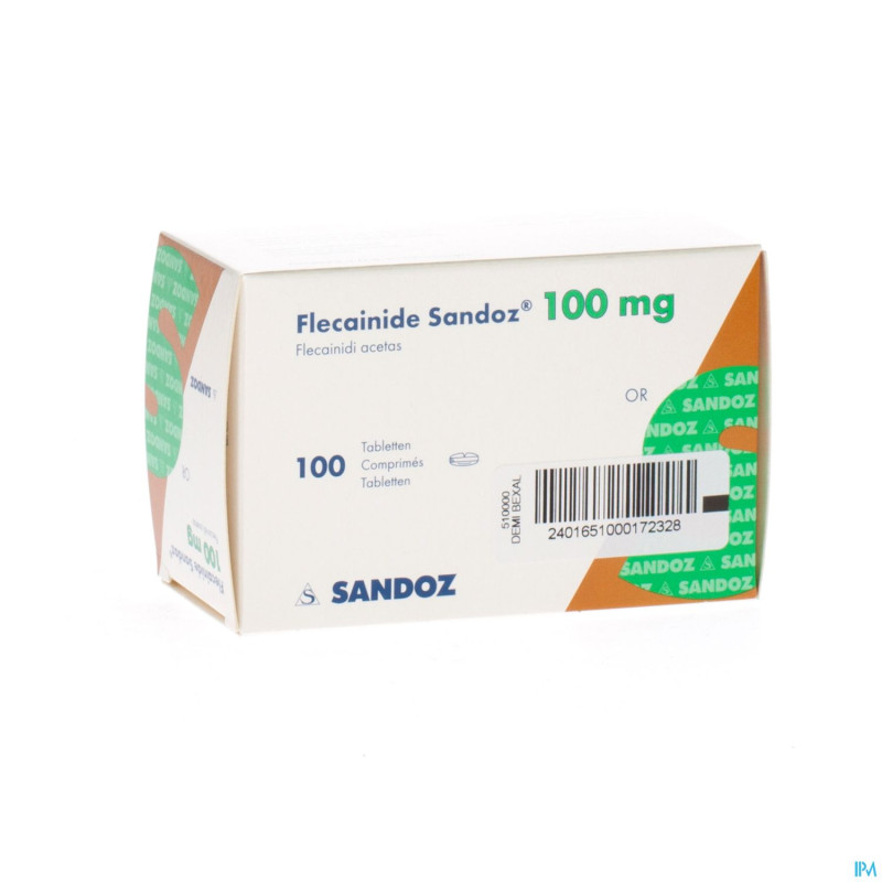 Flecainide sandoz 100mg tabl 100 x 100 mg