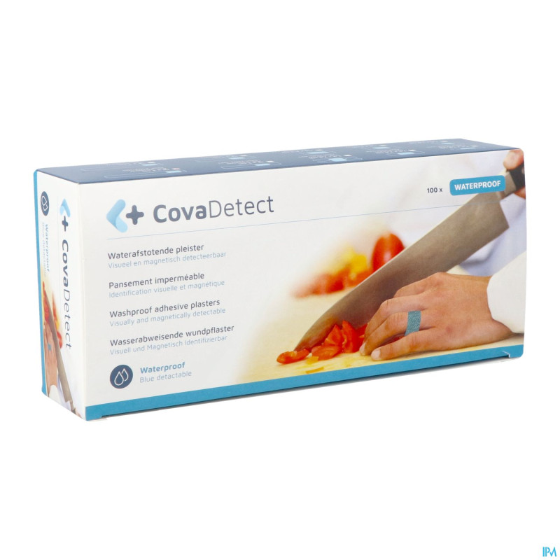 Cova pans bleu detectable   2x18cm wtp  100 20180w