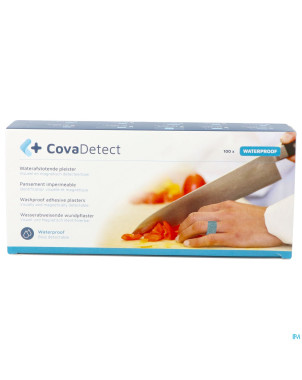 Cova pans bleu detectable   2x18cm wtp  100 20180w