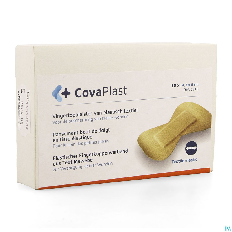 Pansement bout de doigt gm    4,5x8cm  50 covarmed