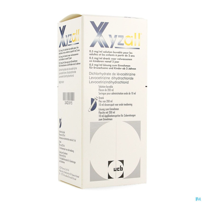 Xyzall sol buv fl 200 ml