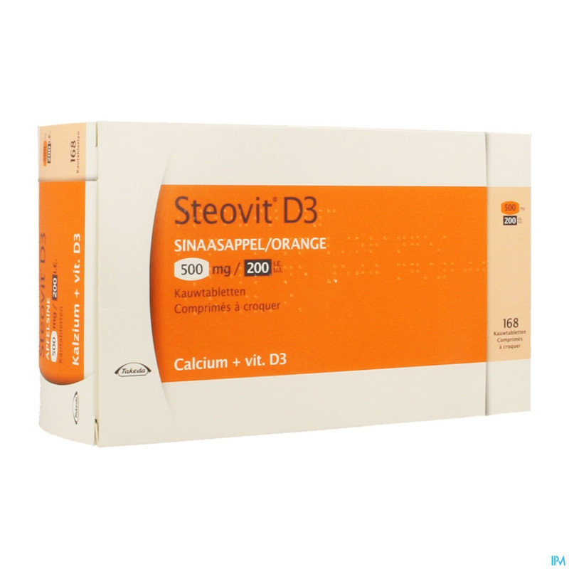 Steovit d3  500mg/200ui comp 168