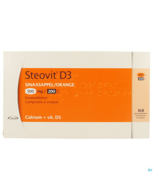 Steovit d3  500mg/200ui comp 168