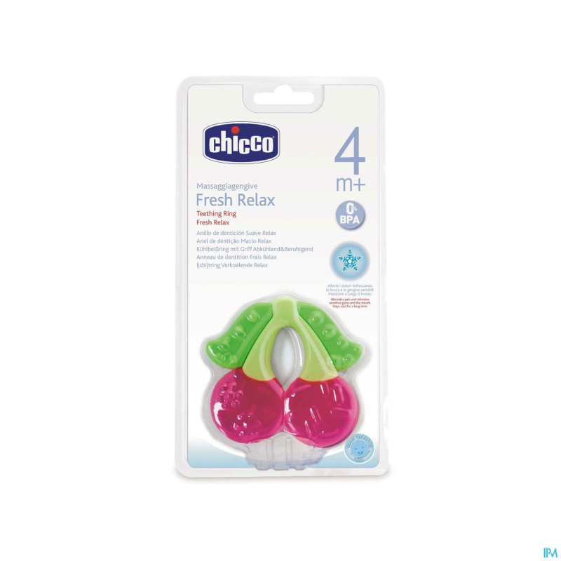 Chicco anneau de dentition refrigerant cerise