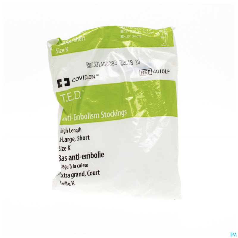 Ted bas cuisse 4010lf xl court blanc