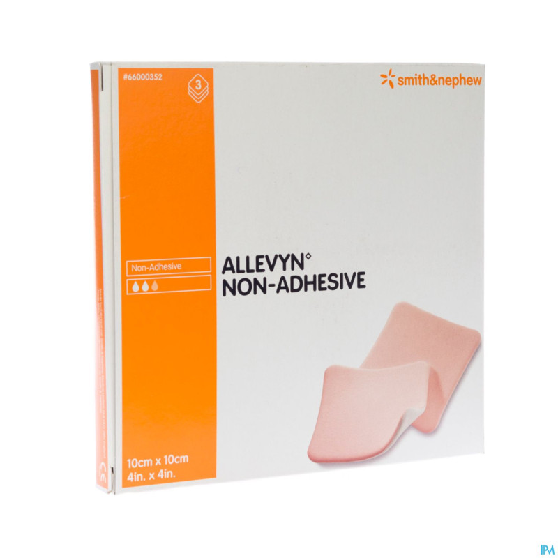 Allevyn non adh pans hydrocel. 10x10cm  3 66000352