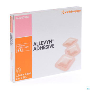 Allevyn adh pans hydrocel.  7,5x 7,5cm  3 66000348