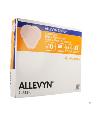 Allevyn sacrum pans hydrocel.    17cm 10 66800016