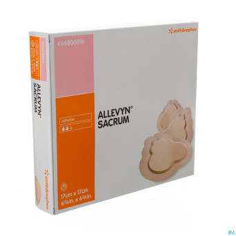 Allevyn sacrum pans hydrocel.    17cm 10 66800016