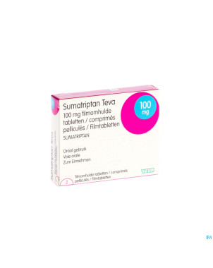 Sumatriptan teva 100 mg comp pell  2 x 100 mg