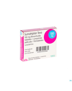 Sumatriptan teva 100 mg comp pell  6 x 100 mg
