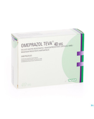 Omeprazol teva caps enter 28 x 40 mg