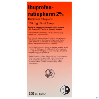 Ibuprofen teva 2% sir 200 ml