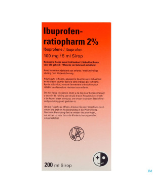 Ibuprofen teva 2% sir 200 ml