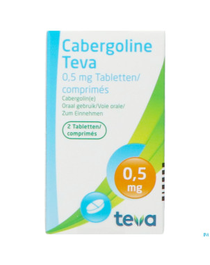 Cabergoline teva comp 2 x 0,5 mg